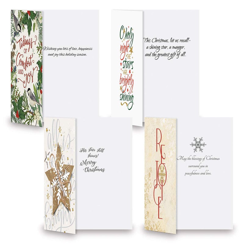 Current Expressions of Faith Christmas Card Assortments- Set of 32, Large 5" x 7" Folded Cards, Religious Sentiments and Scripture, Envelopes Included - Image 5